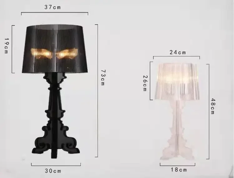 Acrylic Desk Lamp Creative Simplicity for Bedroom Study Room Personalized Decoration Baroque Ghosting Table Light Room Decor