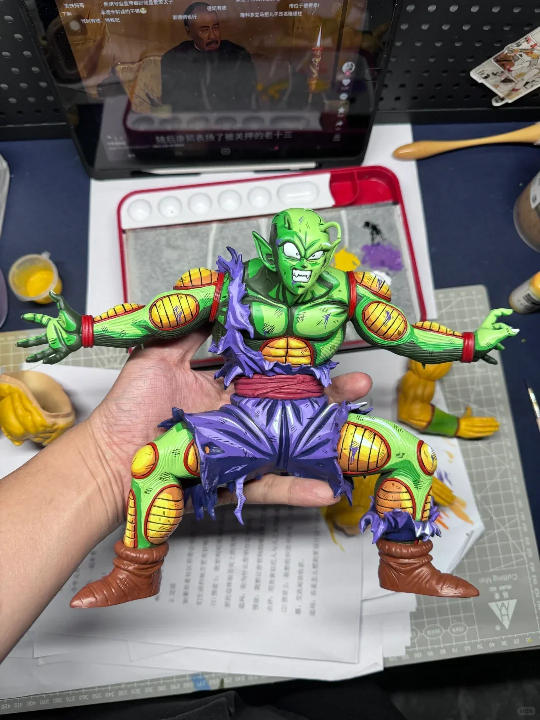 

28 см Piccolo Protect Son Gohan Jt Studio 28 см Dragon Ball Piccolo Защищает Gohan Фигурка из смолы Ограниченная серия Аниме с высокими деталями