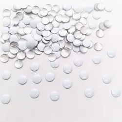 Round Punk Spike Studs Flatback 2MM,3MM,4MM,7MM Porcelain White Hot-Fix Studs Clothing 144Pieces/lot DIY Glitter