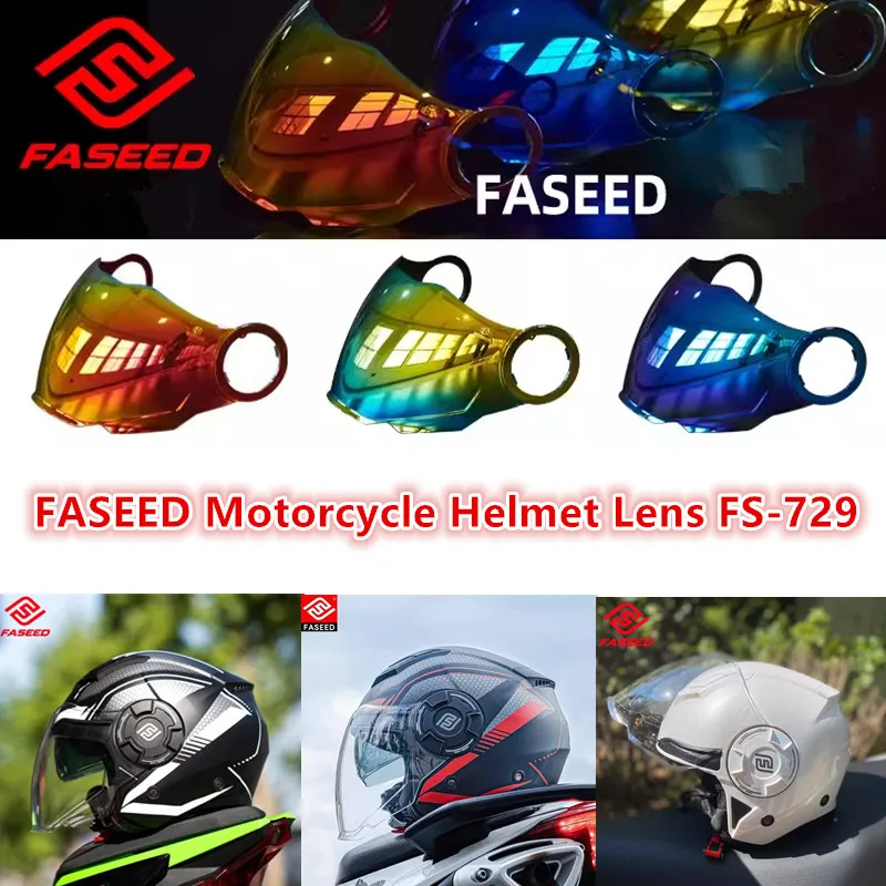 

FASEED Helmet Lens FS-729 Motorcycle Helmet Transparent Lens Color Visors Original Helmet Accessories