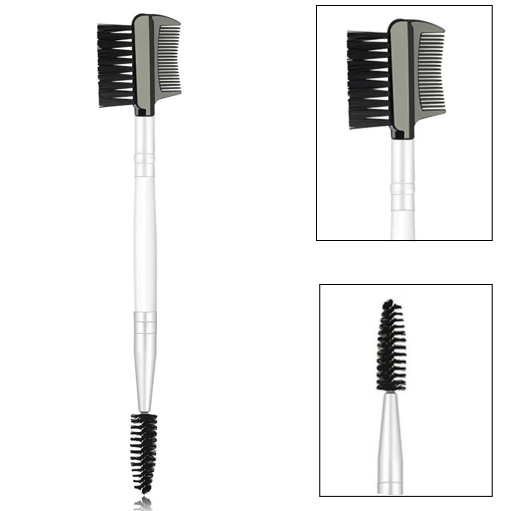 Peigne à sourcils et à cils, brosse modelante, Double tête, combinaison de cils, outil de maquillage professionnel pour femmes et filles, 1 pièce