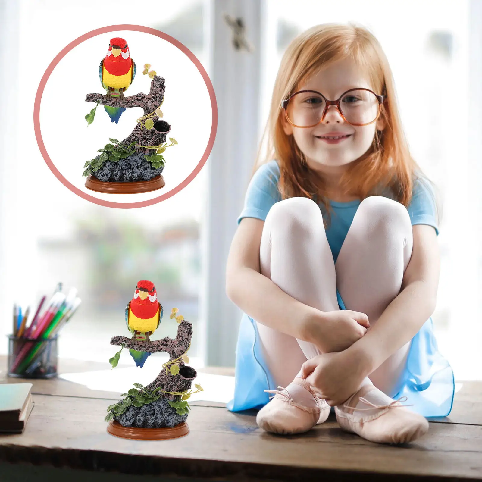

1Set Recording Parrot Interactive Educational Early Learning Plaything Simulation Electric Repeating Sound Funny