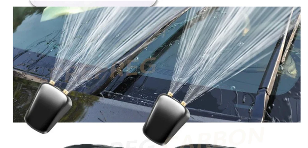 Car Windshield Wiper Washer Spray Nozzle Fits Most Car Models Car Dual Holes Windshield Washer Nozzle Water Spray 2Pcs