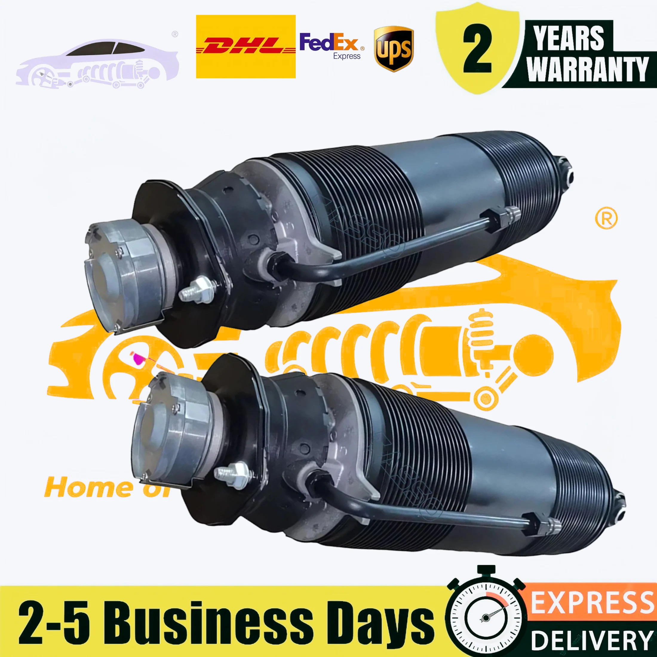 Pair Rear ABC Hydraulic Shock Absorber Strut For Mercedes Benz SL-Class R230 SL63 65 AMG SL300 SL350 SL500 SL600 SL550 2001-2012