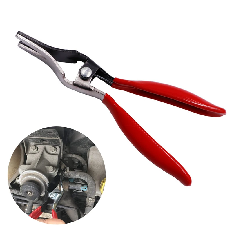 Hose Removal Pliers Universal Automobile Tubing Oil Pipe Pliers Angled Hose Separating and Disassembling Pliers for Auto Tubes