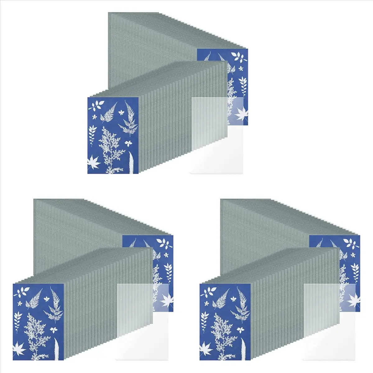 【ABODE】183Pcs Sun Print Paper Cyanotype Paper Kit,Solar Drawing Paper Sensitivity Sun Print Nature Printing Paper(5.9X3.9 Inch)