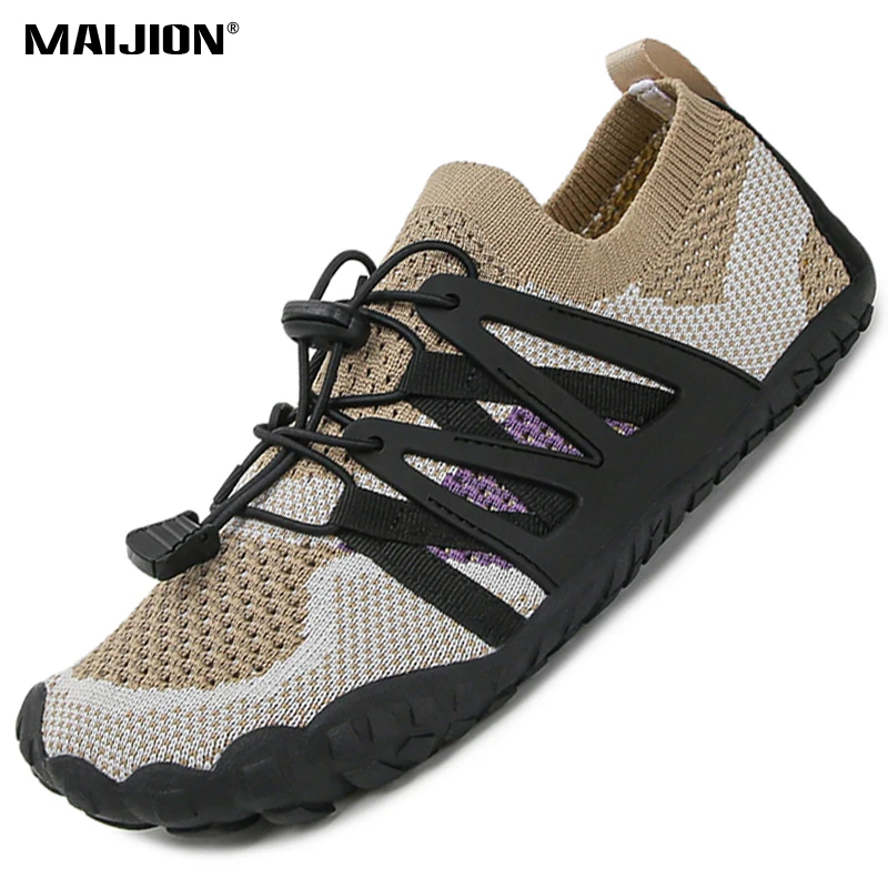 Non-slip Beach Water Sneakers Unisex Knitted Mesh Aquatic Shoes Quick Dry Breathable Wading Shoes for Diving Snorkeling Surfing
