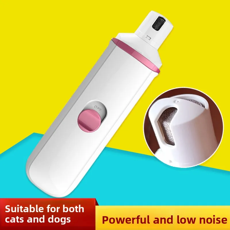 Pet Electric Nail Grinder Cat Nail Scissors Dog Paw Grinder Rechargeable Polishing Trimmer Without battery