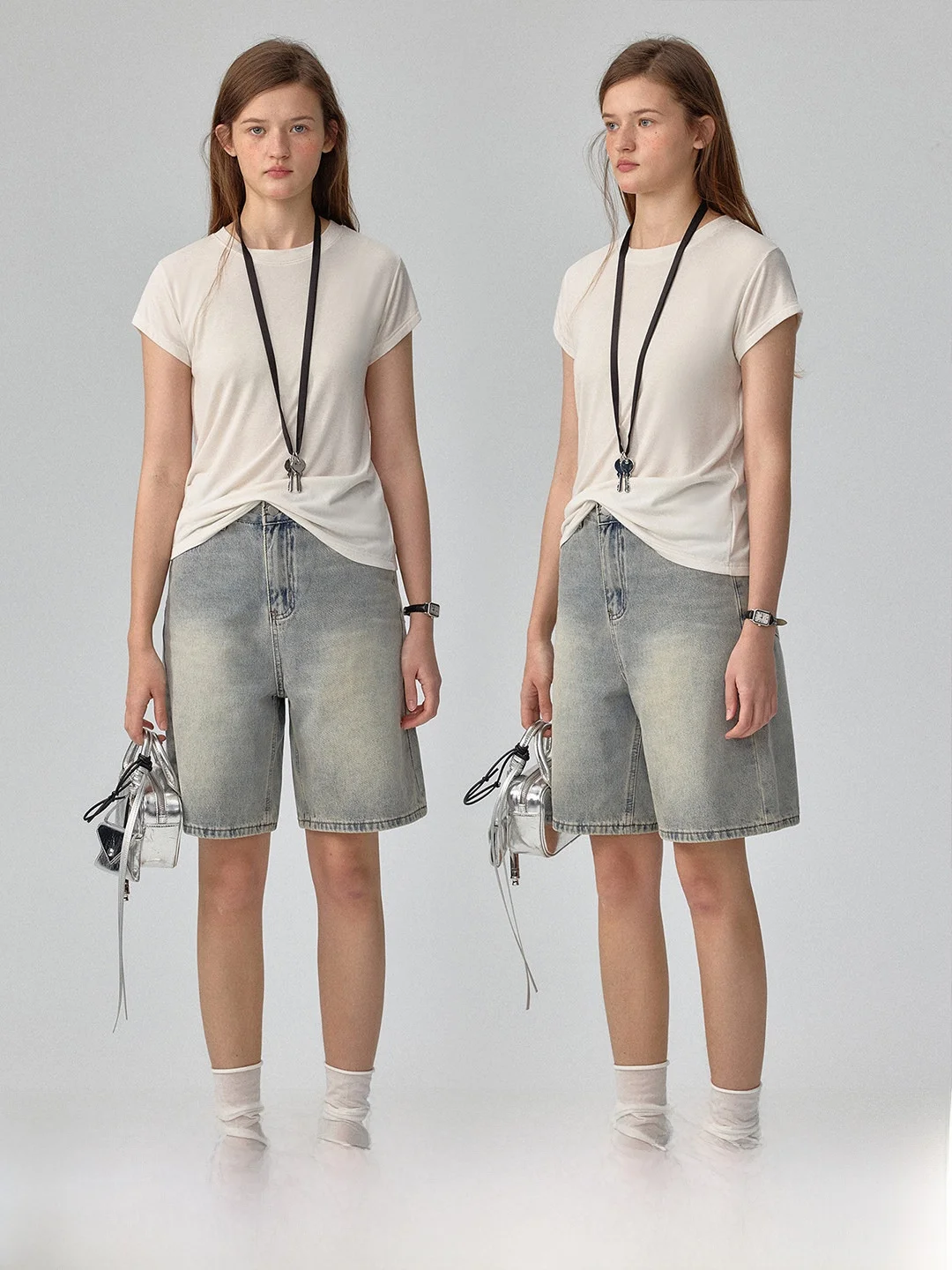 

Женские джинсовые шорты с высокой талией и широкими штанинами, винтажный синий цвет, весна-лето, дышащие, комфортные, из смесового хлопка