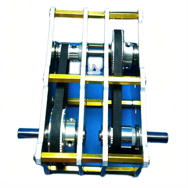 Double Shaft Timing Pulley 1:8/9/12/16 Speed Reducer Speed Increaser Accelerator Drive Pulley Kit