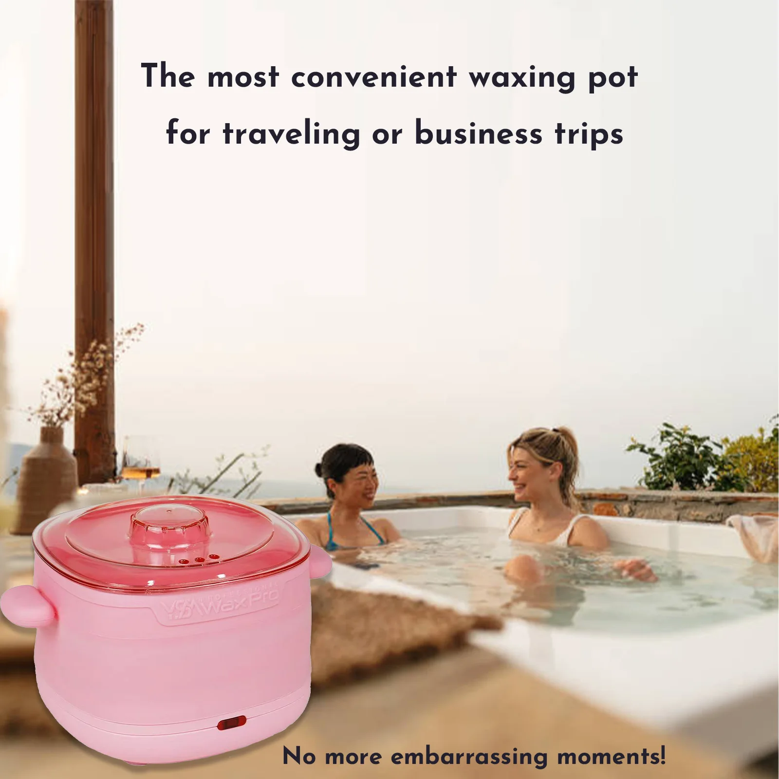 Portable Wax Heater Foldable Easy To Clean High Capacity Melted Wax Beans Hair Removal Wax Warmer Quick Wax Melting