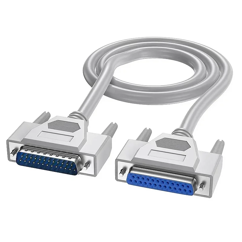 DB25 Male To Female Parallel Port Extension Cable 25pin Data Transmission Line 0.5 Meters Replica Machine Connector 1.5M 5M 3M