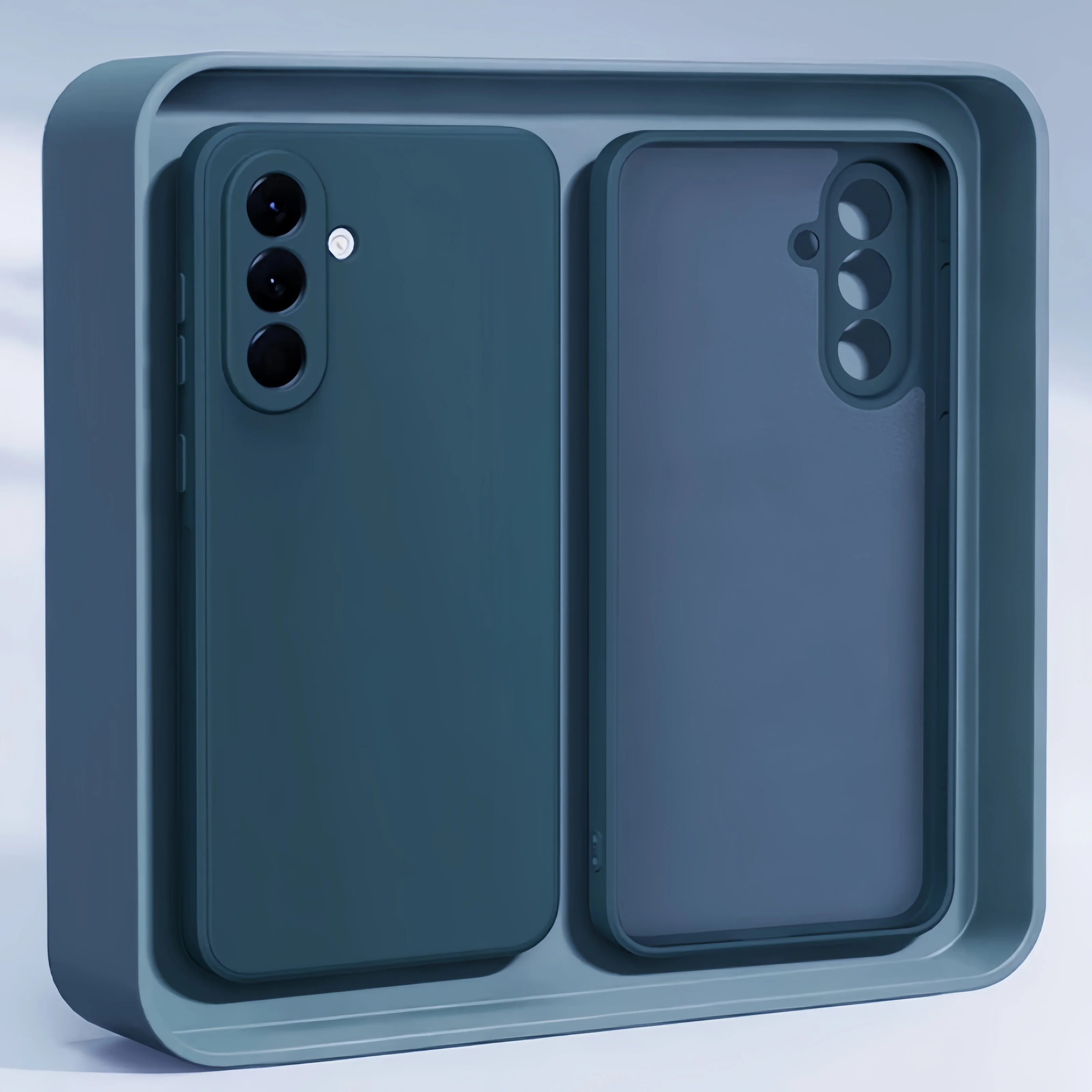 Modische Einfarbige Stoßfeste Schutzhülle aus Flüssigsilikon für Samsung Galaxy A17/A07/A06/A05S/A05/A56/A55/A54/A5 – Detail 8