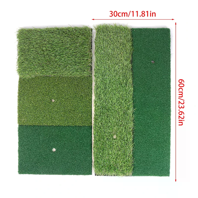 30*60cm Golf Hitting Mat Indoor Outdoor Mini Practice Durable PP Grass Pad Artificial Turf Backyard Exercise Golf Training Aids