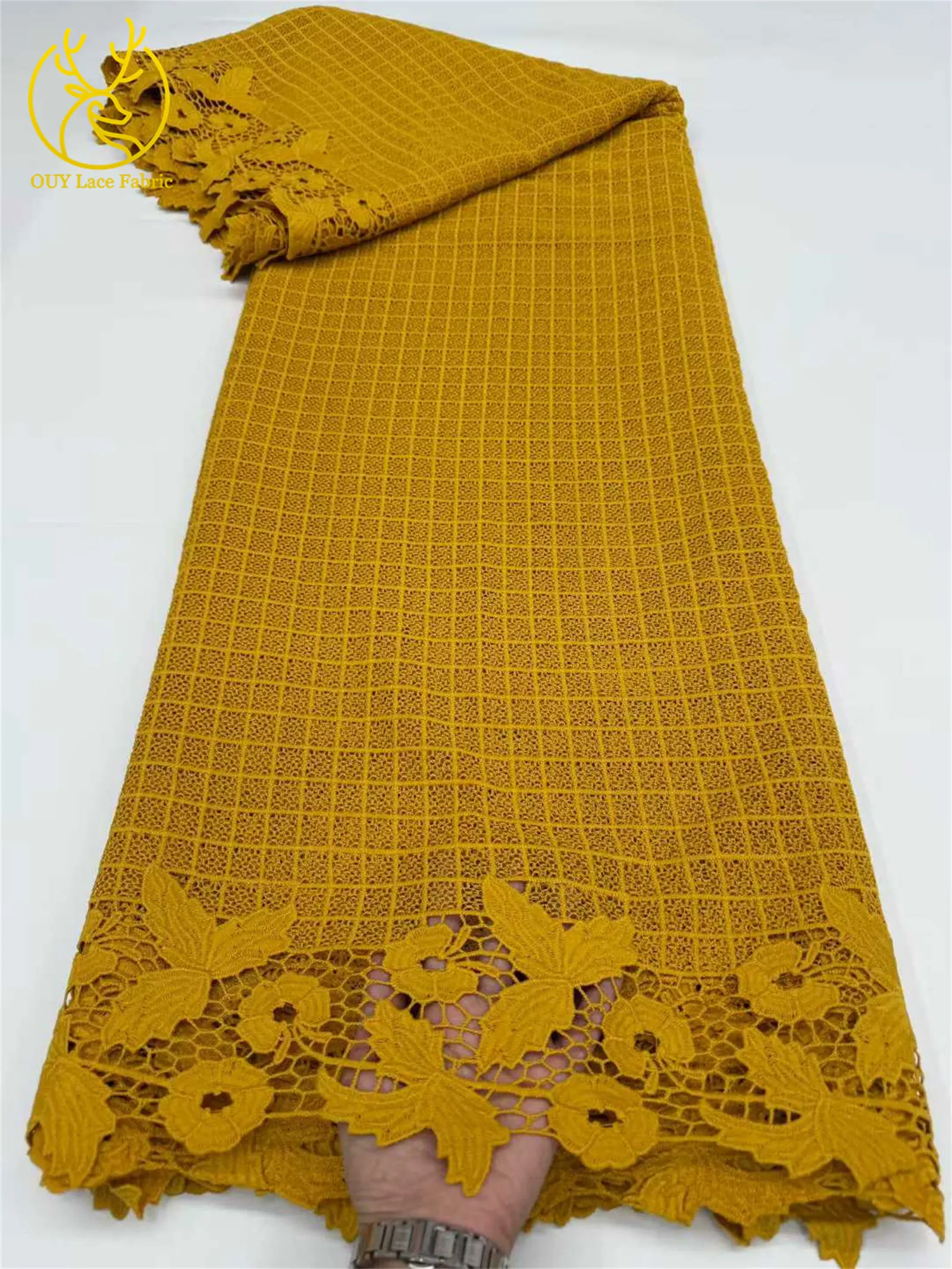 Afrykańska szwajcarska koronka haftowana, wysokiej jakości francuska nigeryjska koronka sznurkowa do sukienek na wesele i przyjęcia dla kobiet, 2025