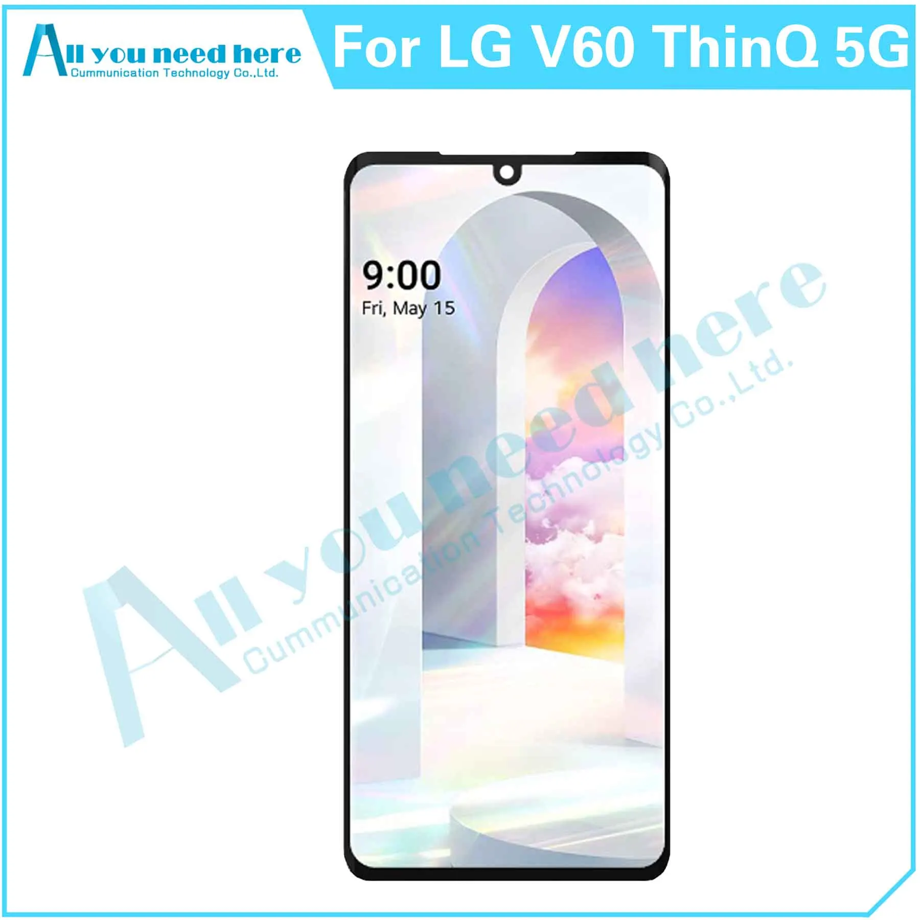 100% Test For LG V60 ThinQ 5G LM-V600 A001LG LCD Display Touch Screen Digitizer Assembly Repair Parts Replacement