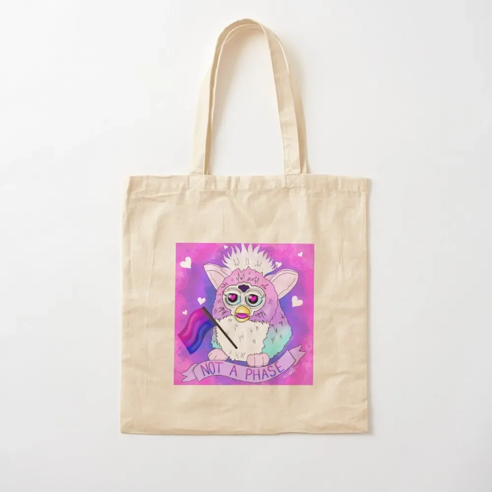 

Bi pride furby Tote Bag hand bag bags woman 2025 Tote Bag