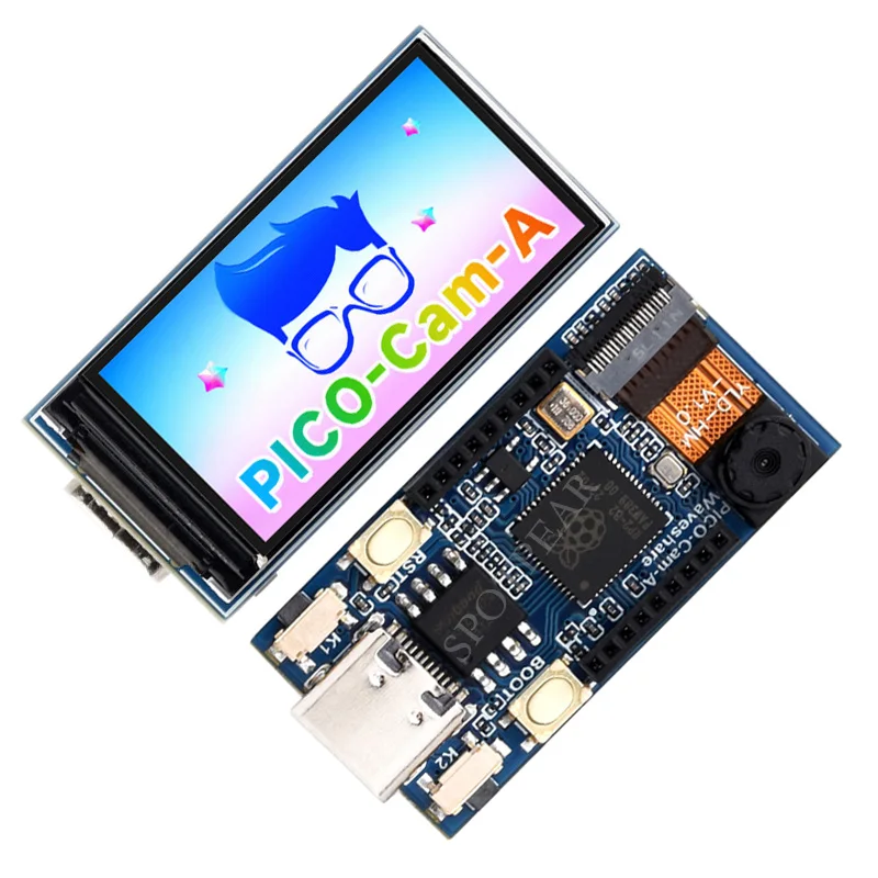 Placa biselada Raspberry Pi Pico RP2040, cámara LCD de 1,14 pulgadas ST7789 HM01B0