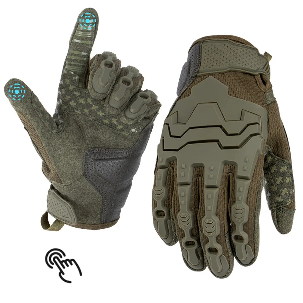 Gloves Non-Slip Anti-Impact Gloves Outdoor Training Gloves Ergonomic For Outdoor Activities Motorcycle Riding Cycling