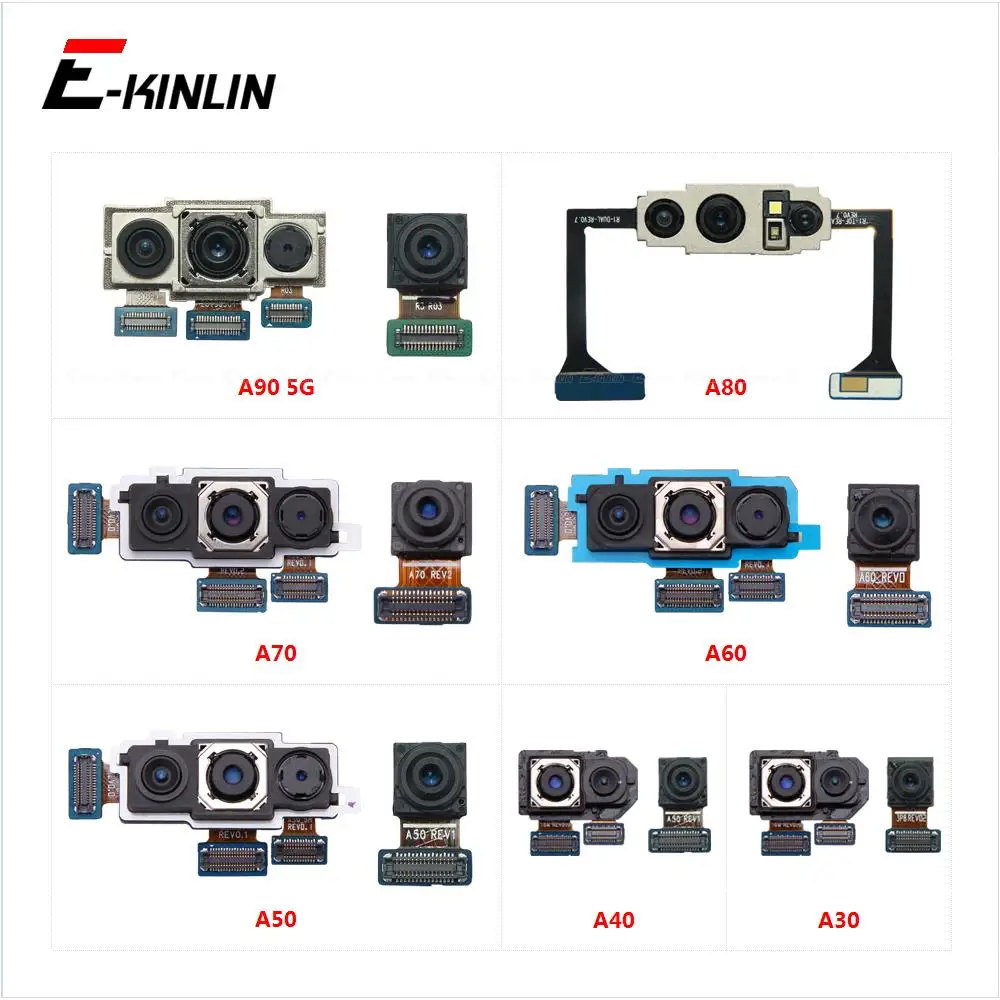 

Front Rear Back Main Selfie Facing Camera Flex Cable For Samsung Galaxy A30 A40 A50 A60 A70 A80 A90 5G Big Small Module Ribbon