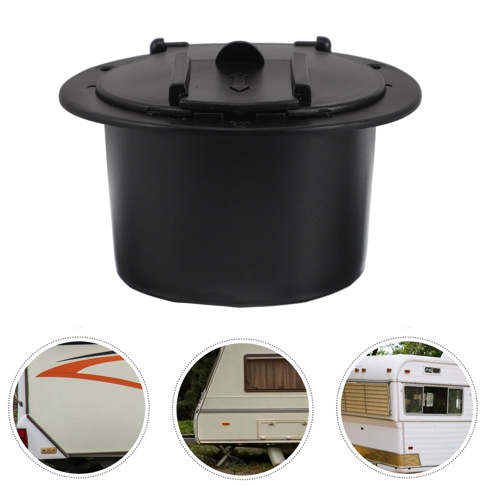 

1 Set Rv Electrical Cable Hatch Power Cord Access Cap For Trailers And Campers Easy Installing Space-Saving For Rv Electrical Ca