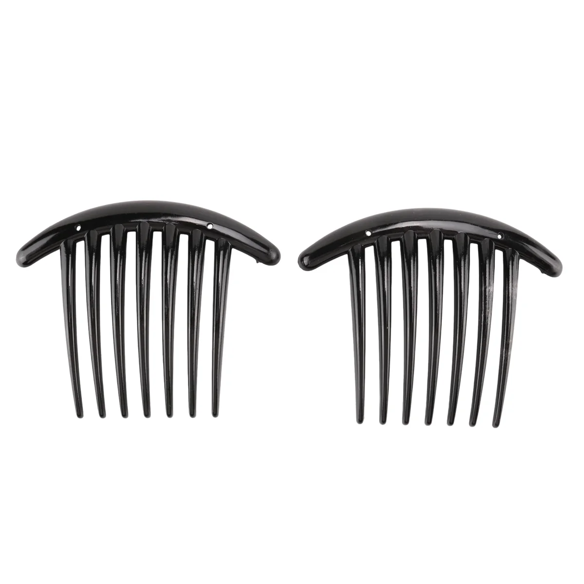 2 pezzi pettine per capelli accessori per spille in plastica donna moda donna nero