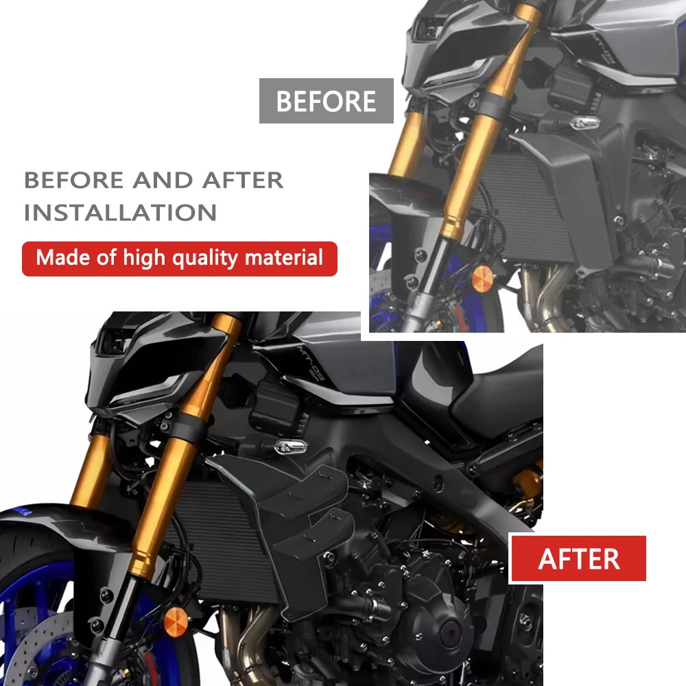 MT09 サイドウイングサイドフェアリングサイドスポイラーオートバイスポイラー空力 Wingles 新しいアクセサリー MT-09 MT09 SP 2024 2025 +