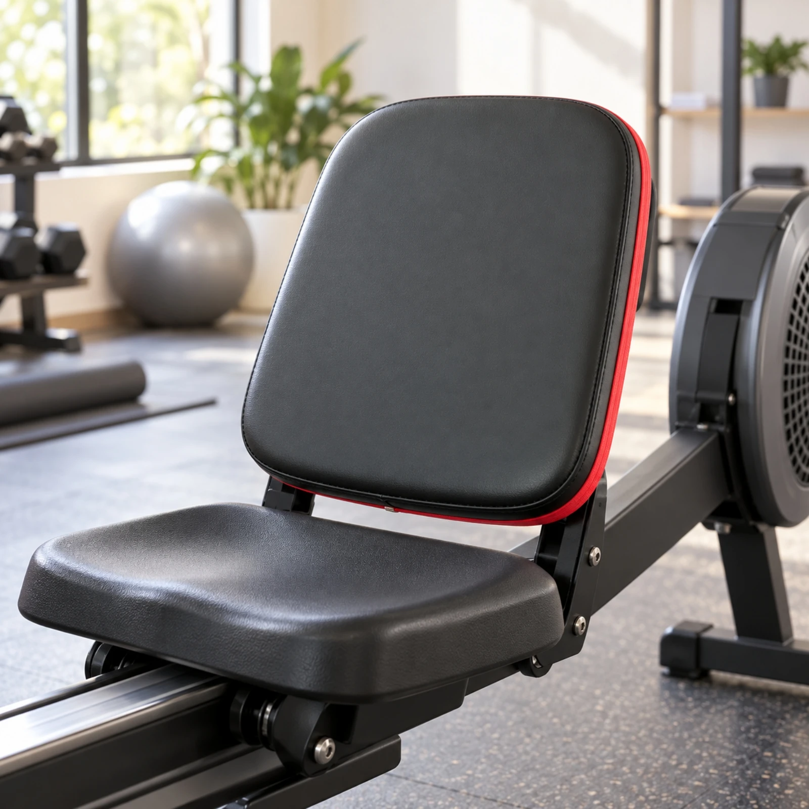 Padded Backrest Cushion with Mounting Holes Supportive Fitness Equipment Backrest Cushion Thick Soft for Home Gym