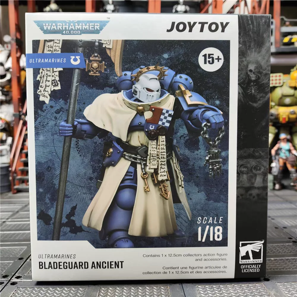 【disponibile】joytoy-warhammer-40k-ultramarina-spada-guard-flagbearer-toys-1-18-action-figure