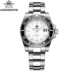 ADDIESDIVE Hot sale Men's Quartz Watch 20Bar Dive Waterproof Watches Stainless Steel BGW9 Luminous Wristwatch relógio masculino