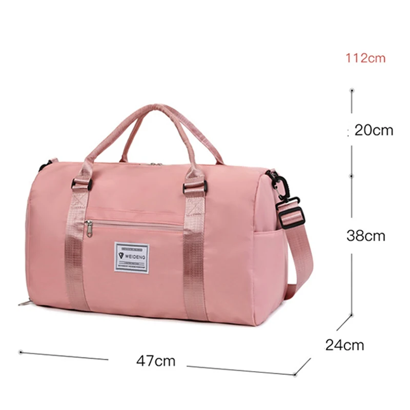 Bolso de viaje Oxford para hombre y mujer, bolsa de equipaje de gran capacidad, de hombro, impermeable, para el fin de semana