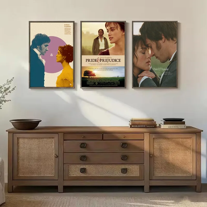 Classic Movie Pride & Prejudice Mr. Darcy in the Mist Aesthetic Vintage Film Poster Canvas Painting Wall Pictures Home Decor
