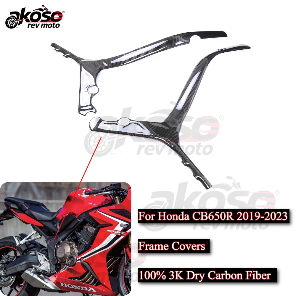 

Frame Covers Fairing Kits Motorcycle Parts Accessories For Honda CB650R 2019-2023 Modified 100% 3K Dry Carbon Fiber Body Cowling