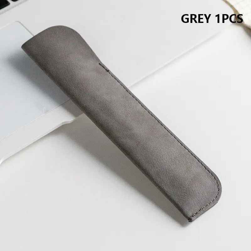 ソフト鉛筆ケースホルダー 1 つのペン Pu レザー筆箱筆記具文具収納袋オフィス学用品ギフト