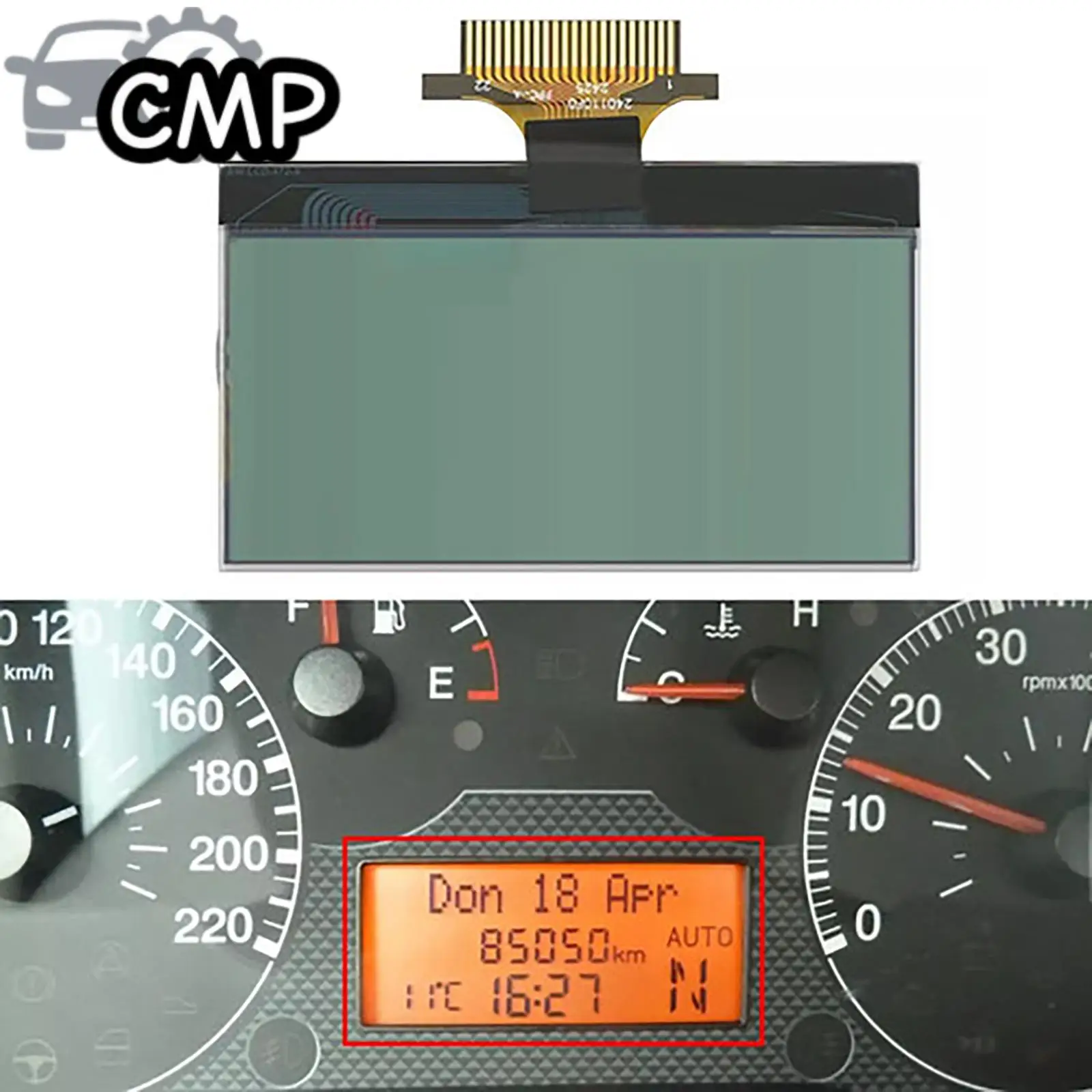 

1pc 22pin Manual Transmission Instrument LCD Replacement Screen For Fiat Punto Grande Punto Fiorino Doblo Qubo,Auto Parts
