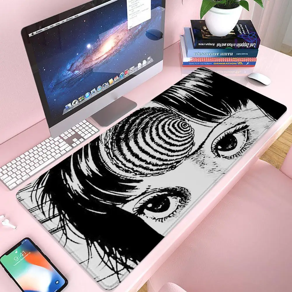Mauspad Gaming 900×400 Mousepad Gamer Xxl Mauspad Junji Ito Büros Zubehör Tastatur Langes Pad Computer Schreibtischunterlage