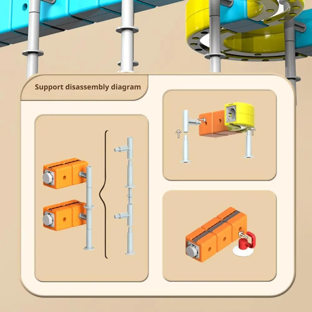 子供用磁気レールカー キューブおもちゃ 知育玩具 DIY 組み立てブロック 魔法の線路 電車 重力迷路おもちゃ クリスマスプレゼント