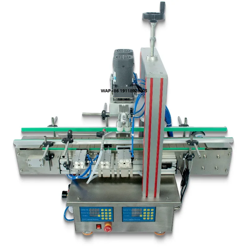 

Полностью автоматическая укупорочная машина для бутылок типа «утиный носик» с конвейерной лентой, для укупорки бутылок с эфирными маслами