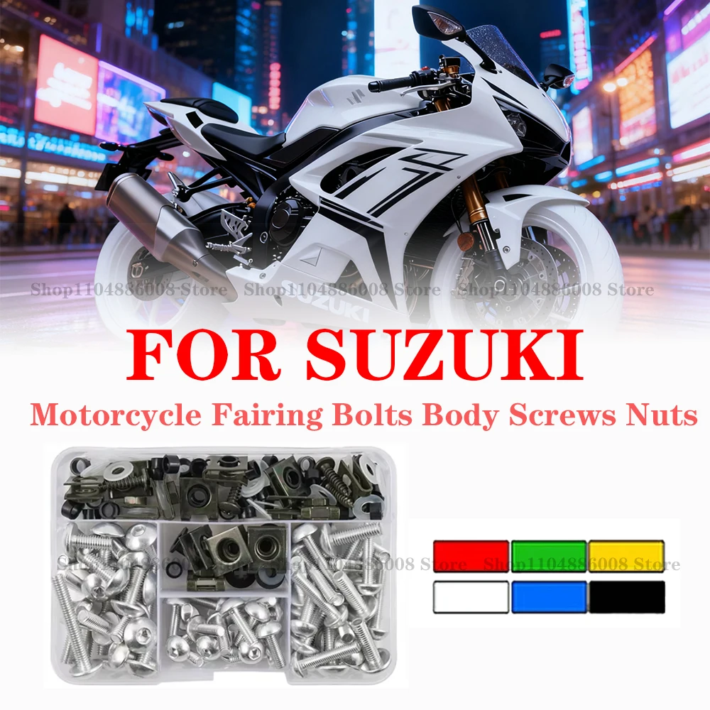 

Motorcycle Windscreen Fairing Bolts Fastener Clip Screws Kit For SUZUKI GSXR 600 750 1000 K1 K2 K3 K4 K5 K6 K7 K8 K9 K10