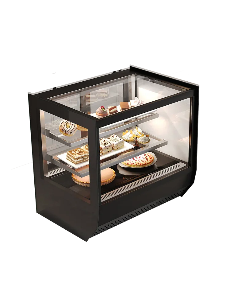 

Dessert freezer small cake display cabinet air-cooled dessert milk tea foreign pastry fruit cooked food fresh-keeping cabinet