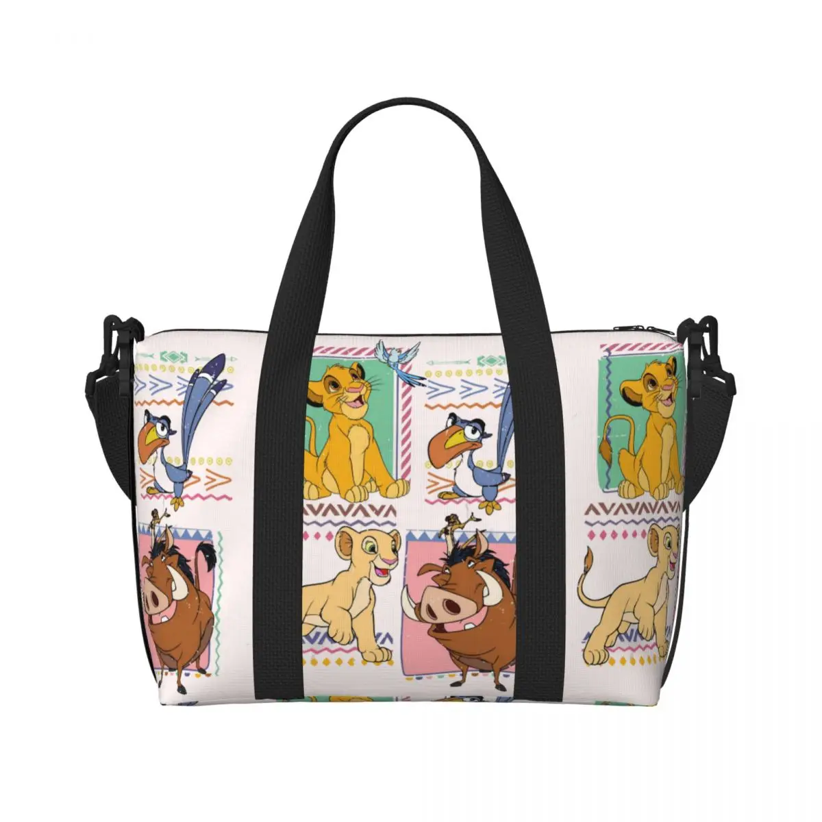 

Пляжная сумка Custom The Lion K-Kings для женщин, забавная аниме-сумка с большим отделением для спортзала, пляжа и путешествий