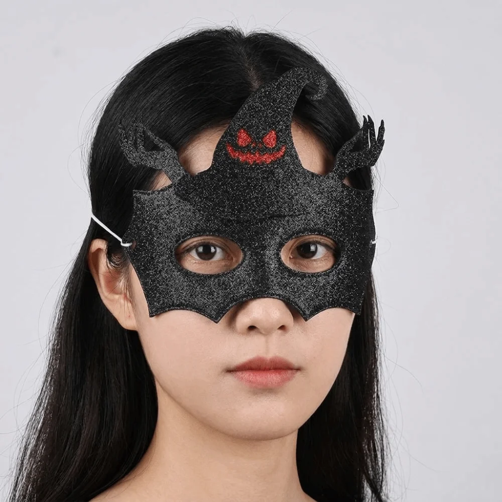 Creative Skull Half-Face Mask Spider Cosplay Masquerade Mask Bat Fancy Prom Halloween Festival Party Mask Women