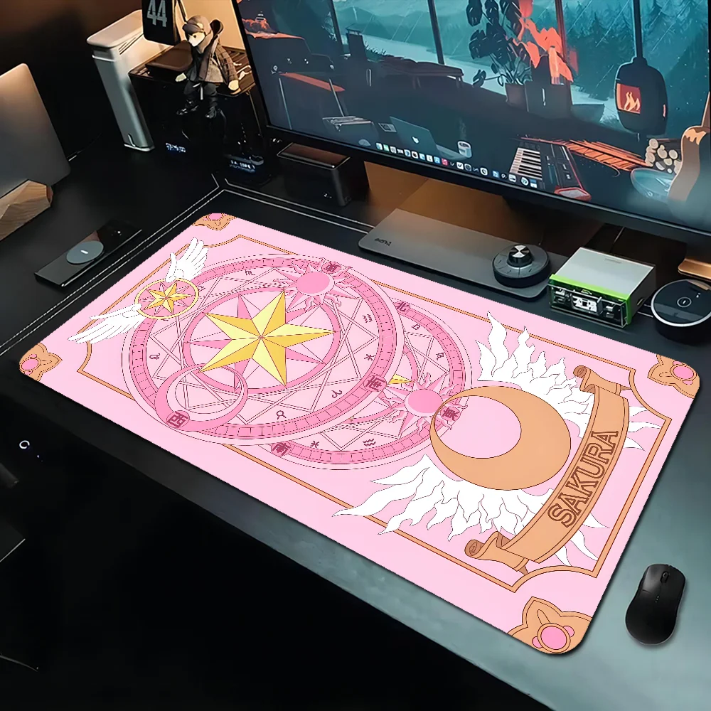 Magic circle Card captor sakura Mousepad Boy Pad Natural Rubber mousepad Desk Mat Size for Gameing World of tanks CS GO Zelda