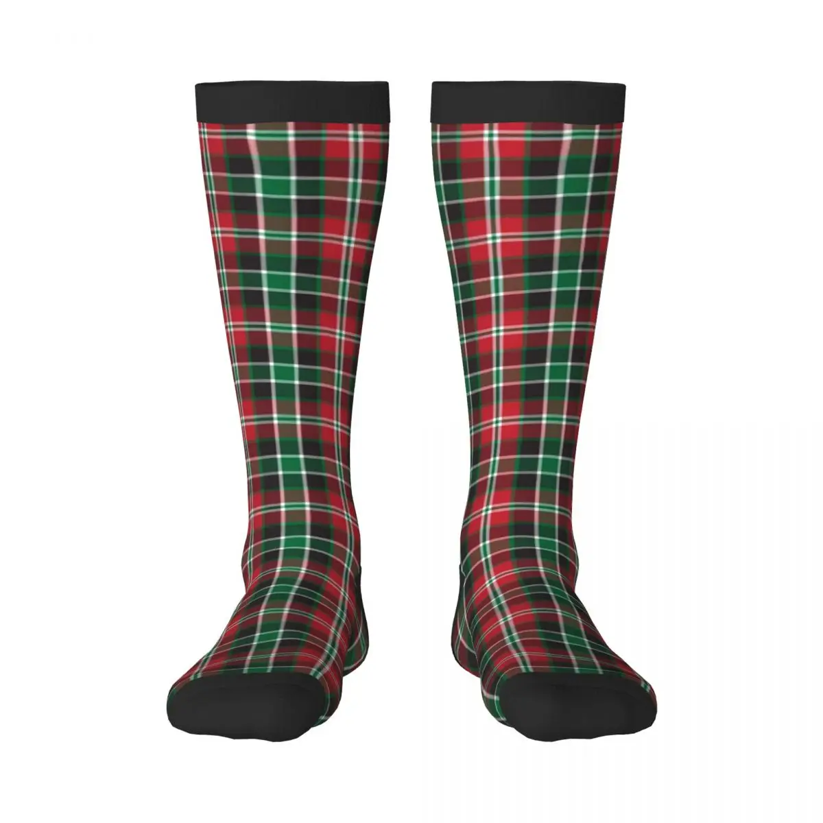 Classic Plaid Checkered Tartan Pattern Unisex High Socks for Men Women Autumn Winter