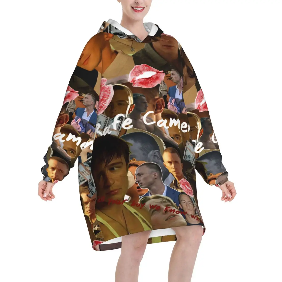 Starkey Rafe Cameron Wearable Blanket Hoodie  Cozy Oversize Blanket Sweatshirt Thick Fleece Hooded Blanket with Pocket