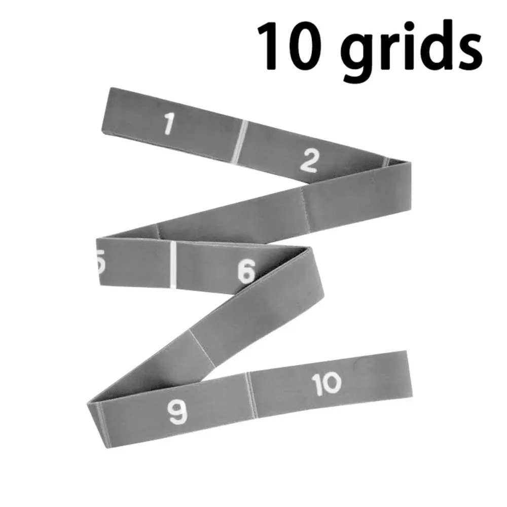 Multi Stage Yoga Stretch Band Elastic Rope Resistance Belt Yoga Resistance Band 10/11 Grid Segmented Yoga Elastic Band