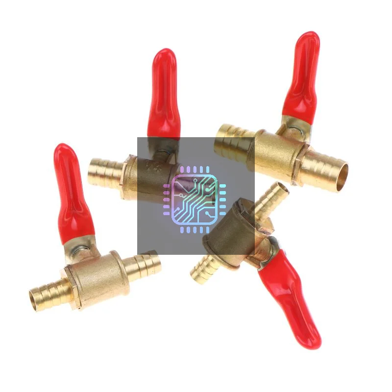 Hose Barb Shutoff Ball Valve 6-12mm Inline 1Pcs Leak-Proof for Water Oil Air Gas Fuel Line Plumbing Repair