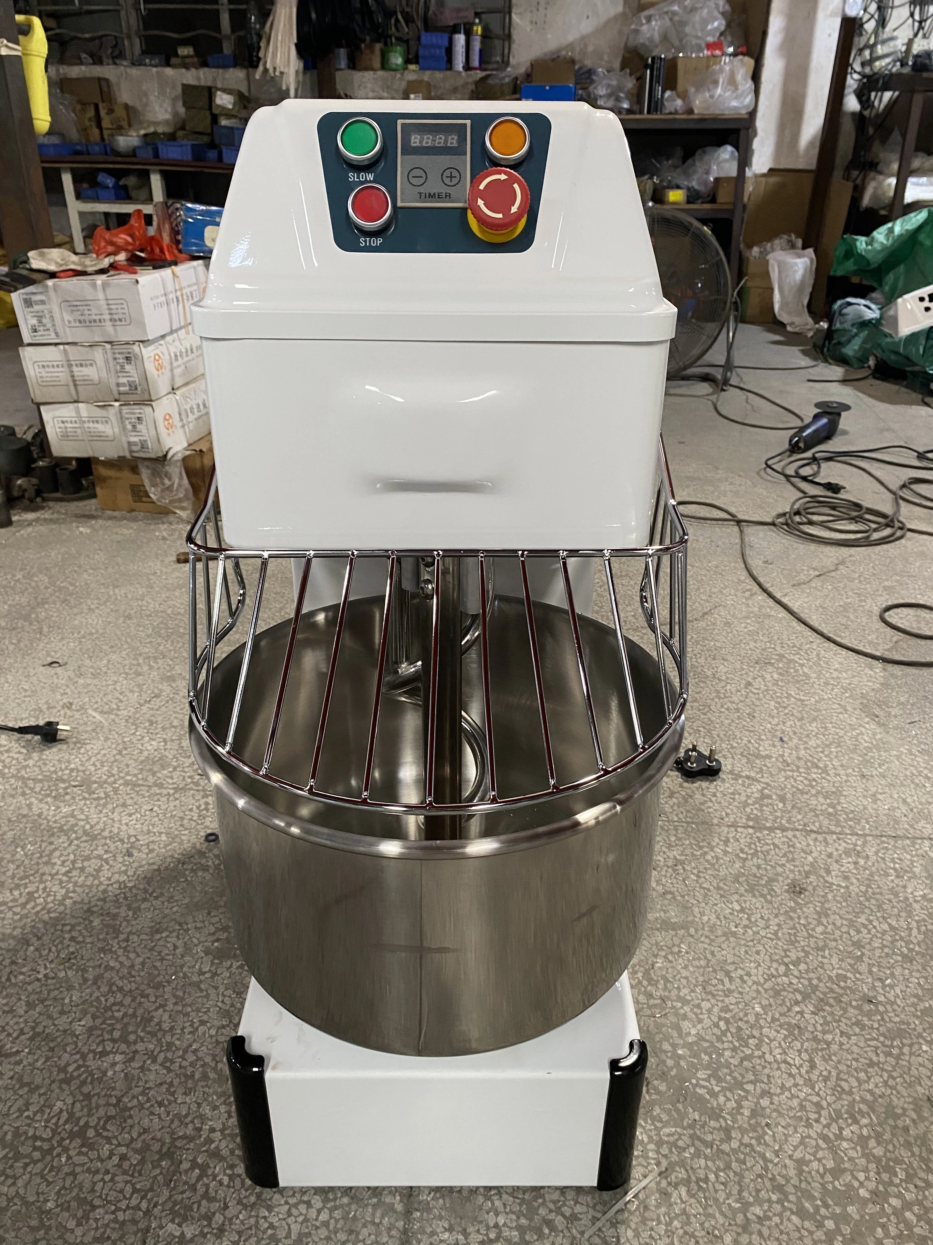 Hot Sale 5kg 8kg 10kg 25kg 50kg 100kg Bakery Equipment Flour Mixer Machine Electric Spiral Dough Mixer for Bakery view 6