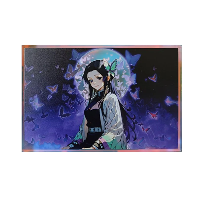 Anime Demon Slayer Tomioka Giyuu Kochou Shinobu  Agatsuma Zenitsu Collectible Cards Christmas Birthday Gifts Children's Toys