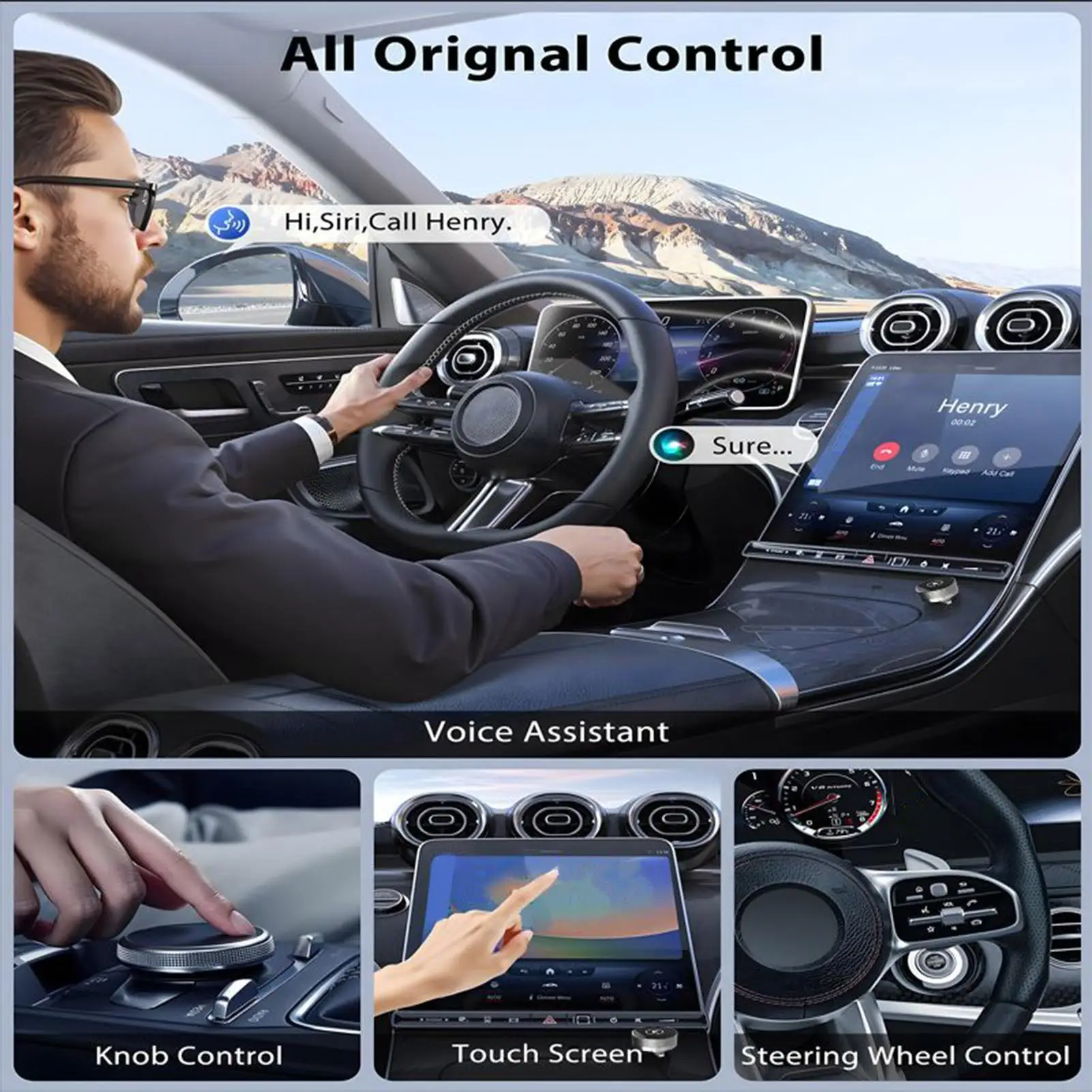 

Беспроводной автомобильный адаптер-передатчик Smart Plug: беспроводной автомобильный коннектор для передачи видео, музыки, звонков и экрана телефона в автомобиле